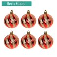 thumbnail image 3 of 5-10 cm 4-6 piezas de bolas de plástico para decoración navideña, adornos para árbol de Navidad, colgantes, decoración para fiestas en el hogar, regalo de Año Nuevo 2025, 3 of 5