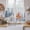 Blue, variant on Orange Blue Starfish Coastal Kitchen Curtain for Berdoom Living Room Cafe 54 Inch Length, Summer Beach Eucalyptus Retro Tiers Curtains Light Filtering Drapes Window Treatment 2 Panels 52"Wx54"L