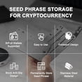 thumbnail image 5 of Crypto Seed Phrase Storage, 304 Stainless Steel Secure Bitcoin Wallet, Private Key Recovery Cold Storage Backup 3 Plates 24 Words Compatible with BIP39 Hardware Wallets,Father's Day Gifts, 5 of 9