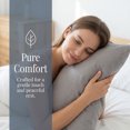 thumbnail image 3 of Unique Bargains 2 Pack Cotton Pillowcase Envelope Closure Bedding Light gray - Khaki, 3 of 5