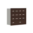 thumbnail image 1 of Salsbury 19048-14ZRK 12 A Doors And 2 B Doors Bronze - Recessed Mounted - Master Keyed Locks, 1 of 1
