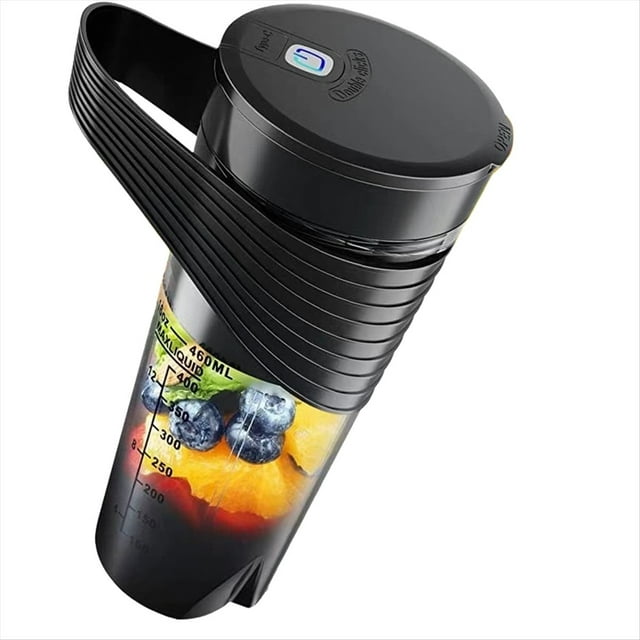 Exprimidor Eléctrico Multifunción para Uso Doméstico, Miniexprimidor Portátil, Color Negro.