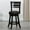 #3 Espresso, variant on Cfowner 30" Bar Height Slat Back Swivel Stool, Espresso Finish, Beige Fabric Seat