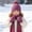 Hot Pink, variant on 3 Pcs Kids Winter Hat Scarf Gloves Set Knit Pompom Beanie with Earmuffs Double Layer Scarf Touchscreen Gloves Toddler Thick Thermal Sets Hot Pink 2-10 Years