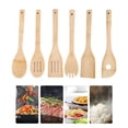 thumbnail image 3 of Kitchen Spatula Spoons Tools Bamboo Wood Kit New V5 M5X4, 3 of 8
