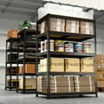 thumbnail image 6 of TrumanPick Storage Shelves 5 Tire Garage Metal Storage Shelving Unit Heavy Duty Utility Shelf Rack 36" W x 16" D x 71" H-1500lbs, Black, 6 of 12