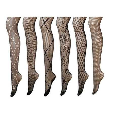 

Nude Rhinestone Fishnet Tights Nylon Stockings Pattern Tights Pantyhose Plus Size For Women 6 Pack Fits Height 5 to 5 10 Fits Weight 100 to 180lbs.