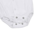 thumbnail image 4 of Yartina Infant Baby Boys Long Sleeve Formal Dress Shirt Gentleman Wedding Party Romper Bodysuit White 18-24 Months, 4 of 6