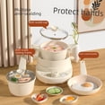 thumbnail image 2 of Mini cocina, juguetes educativos para niños, casa de juegos para niños y niñas, regalo de cumpleaños, cocina realmente cocinada, juego completo, 2 of 4