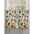 thumbnail image 5 of Western Cowboys Living Room Curtains 2 Panel, Brown Vintage Country Cactus Cafe Window Treatment, Farmhouse Bedroom Bathroom Kitchen Curtains Drapes 104"x45", 5 of 6