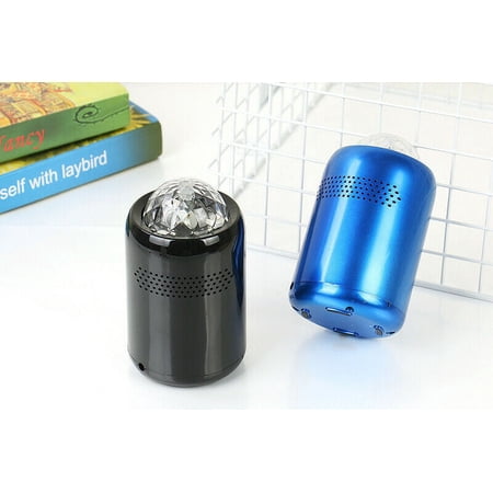 G-tekpros Portable Bluetooth Speaker with LED Lighting, Black, BS07