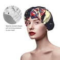 thumbnail image 2 of KLL Watercolor Bald Eagle Pattern Shower Cap & Bath Cap for Women,Reversible Oversized Waterproof Shower Caps for all Hair Lengths,Elastic Reusable Bathing Hair Cap, 2 of 6