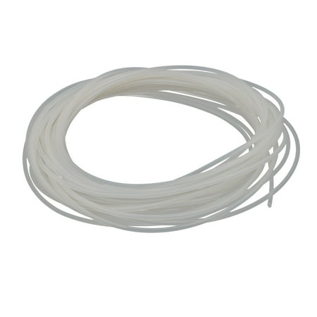 Unique Bargains 1mm x 2mm High Temp Resistant Silicone Rubber Tube Hose Pipe Milky 7 Meters Long