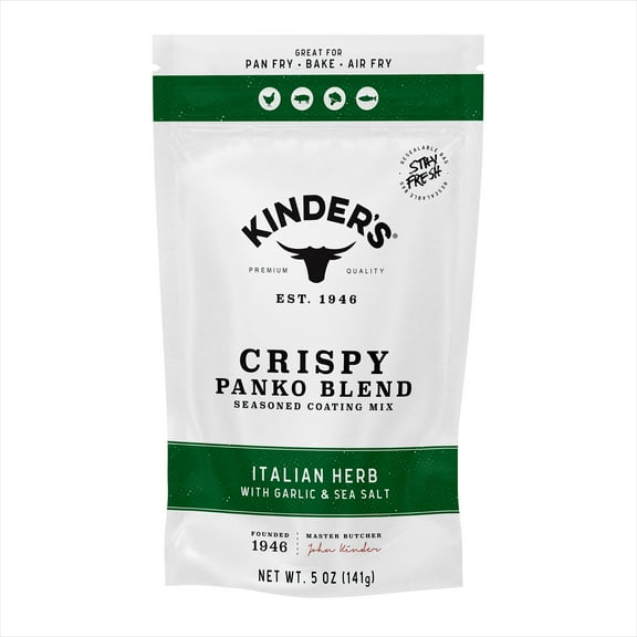 Kinder's Italian Herb Seasoned Panko Bread Crumb Coating Mix, 5 oz