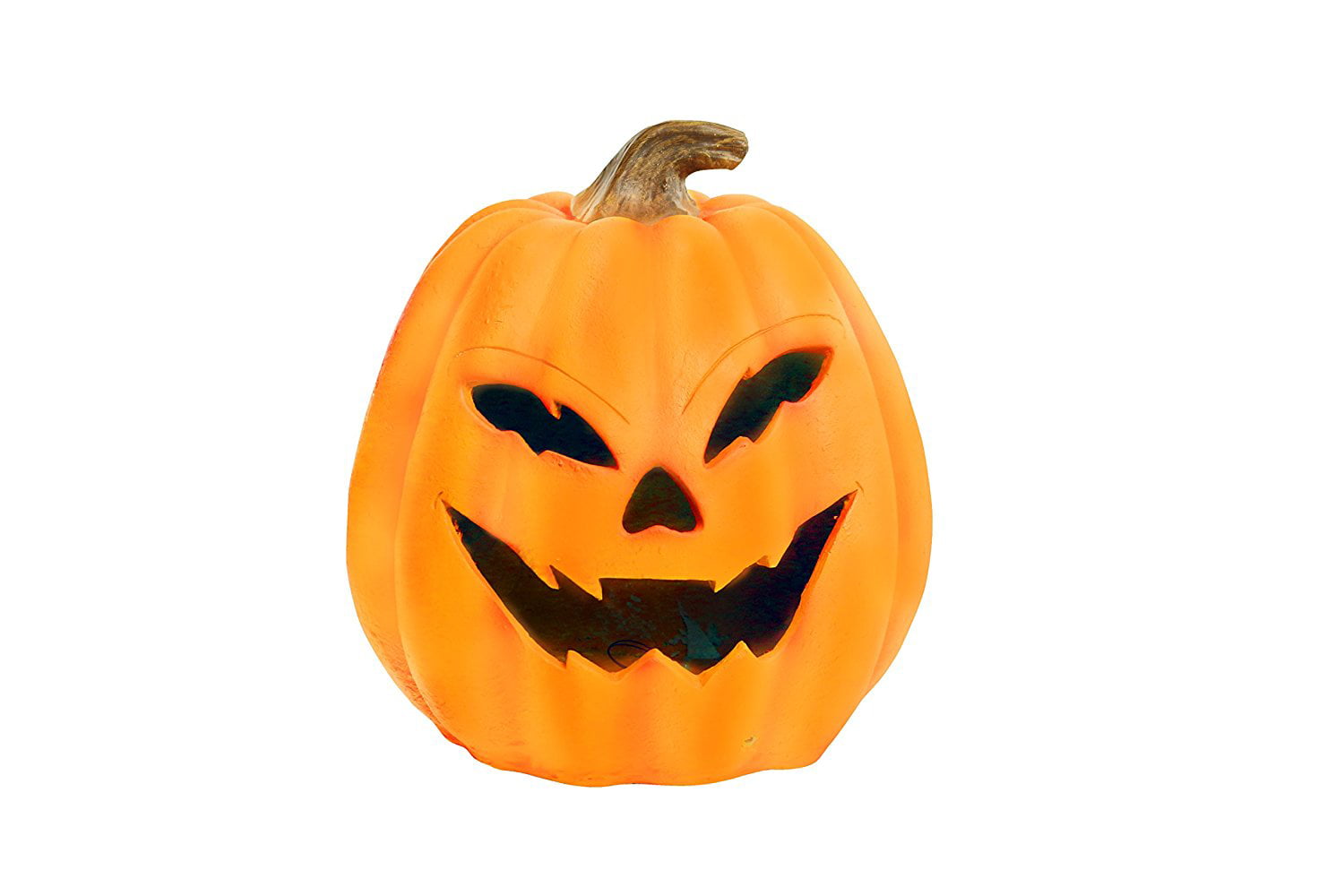 Alpine Motion Activated Pumpkin with Yellow LEDs, 17 Inch Tall ...