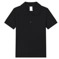 thumbnail image 3 of Havenx Boys Girls School Uniform Performance Polo Shirts Short Sleeve Button Up Collared Polo Quick Dry Moisture Wicking Shirt Casual Back To School Uniform Classic Clothes,Black, 3 of 3