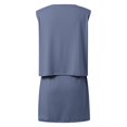 thumbnail image 6 of Jane Wardrobe Women’s Casual Sleeveless 2-Piece Skirt Set, Loose Tank Top and Drawstring Waist Mini Skirt for Summer, Solid Color, S,M,L,XL,XXL, 6 of 6