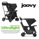 thumbnail image 3 of Joovy Caboose Too Ultralight Graphite Stand-On Double Stroller with Universal Car Seat Adapter, 3-Way Reclining Seats, Option to Use Rear Seat, Bench Seat, or Standing Platform, 3 of 5
