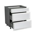 thumbnail image 3 of 33" Base Cabinet-Double Door-Three Drawer-with Shaker White Matte door, 3 of 5