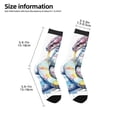 thumbnail image 2 of Uemuo Watercolor Snake Printed Kids Boys Socks Seamless Crew Socks Crazy Funny Athletic Sport Socks for Children, 2 of 5