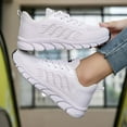 thumbnail image 6 of Women's Summer Comfortable Sneakers Thick Sole Mesh Lace Up Casual Sneakers Purple 38, 6 of 7