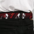 thumbnail image 4 of Buckle-Down Belt, Seatbelt Buckle Belt, DJ Skulls Up Down Black Red, Youth 22 to 32 Inches, 4 of 9