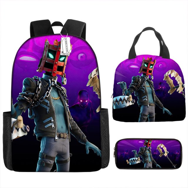 Fortress Night Children's Schoolbag Primary And Secondary School Student Backpack Lightweight Digital Print Lunch