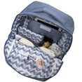 thumbnail image 3 of Fisher-Price 17”L Signature Morgan Quilted Multi-Pocket Diaper Bag Backpack with Matching Changing Pad, Insulated Bottle Pocket, Tablet Pocket and Stroller Straps in Blue Sky, 3 of 9
