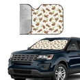 thumbnail image 3 of Kdxio Cute Sloth Print Front Windshield Sun Shade,Folding Auto Sunshade for Car Truck SUV-Small, 3 of 7