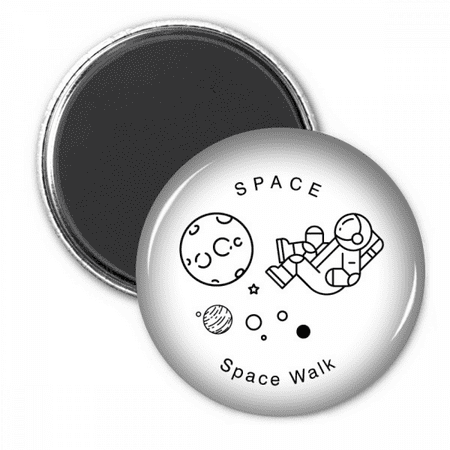 

Astronauts Walk Planet Space Refrigerator Magnet Sticker Decoration Badge