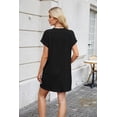 thumbnail image 3 of Summer Dresses for Women 2025 Eyelet Casual Loose Short Sleeve Sundresses with Pockets, 3 of 8