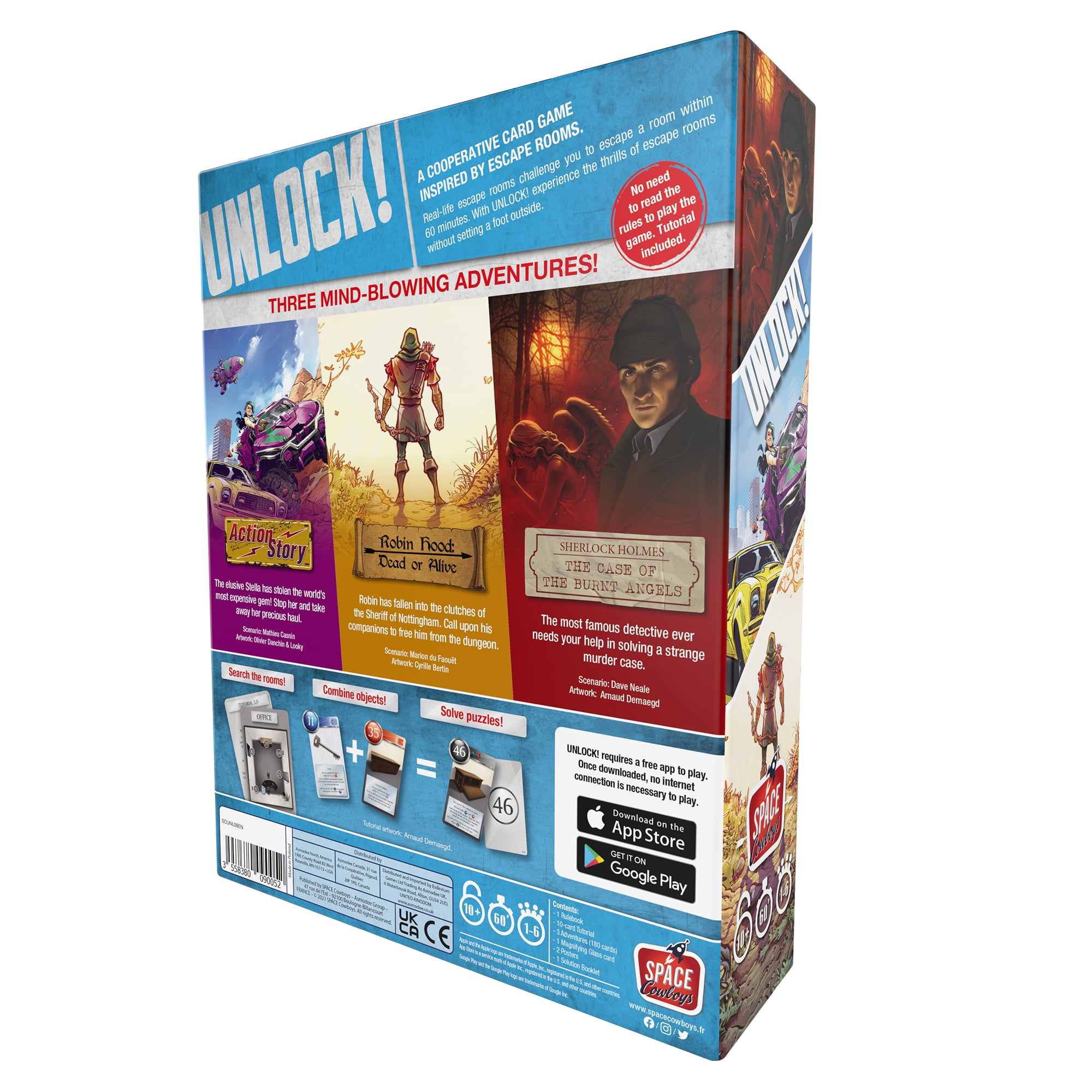 Unlock! Legendary Adventures Family Card Game for Ages 10 and up, from Asmodee