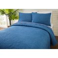 thumbnail image 3 of Better Homes & Gardens Solid Blue Chambray Full/Queen Quilt, 3 of 10