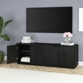 thumbnail image 2 of Mansfield Rectangular TV Stand for TV's up to 78" in Black Grain, 2 of 8