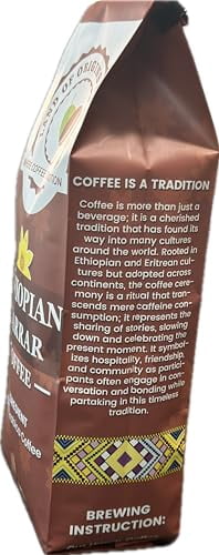 Land of Origins Coffee Ethiopian Harrar Whole Beans Medium Roast Coffee