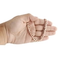 thumbnail image 6 of 10K Rose Gold Solid Miami Cuban Link Chain 8mm Box Clasp Necklace 26 Inches, 6 of 6