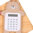 thumbnail image 3 of Calculadora portátil con diseño de oso, 8 dígitos, mini calculadora de dibujos animados para estudiantes, regalo de oso amarillo., 3 of 5