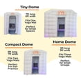 thumbnail image 4 of The Hot Yoga Dome Bundle | Portable, Lightweight & Easy Set Up Inflatable Hot Yoga Dome | Personal Hot Yoga Equipment for Indoor & Outdoor Use | Compact Dome with Clear Window (Fits 1-2), 4 of 5