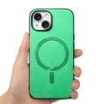 thumbnail image 2 of JTCASES for iPhone 12 Case, PU Leather Shockptoof TPU Shell Magnetic Wireless Charging  Car Mount, Anti-sacratch Shockroof Durable Slim Thin for iPhone 12, Green, 2 of 12