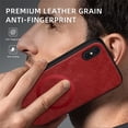 thumbnail image 6 of Allytechgroup Magnetic for iPhone XS Max Case, Compatible with MagSafe Support Magnetic Car Phone Mount PU Leather Slim Phone Case for Women Men for iPhone XS Max, Winered, 6 of 10