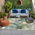 thumbnail image 2 of Palm Leaf Outdoor Rug for Patio/Deck/Porch, Non-Slip Large Area Rug 5 x 8 Ft, Green Tropical Plant Summer Botanical Indoor Outdoor Rugs Washable Area Rugs, Reversible Camping Rug Carpet Runner, 2 of 8