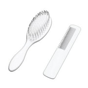 NEW Hair Brush Comb Set Toddlers Infant Safety Healthcare and Grooming Kit white