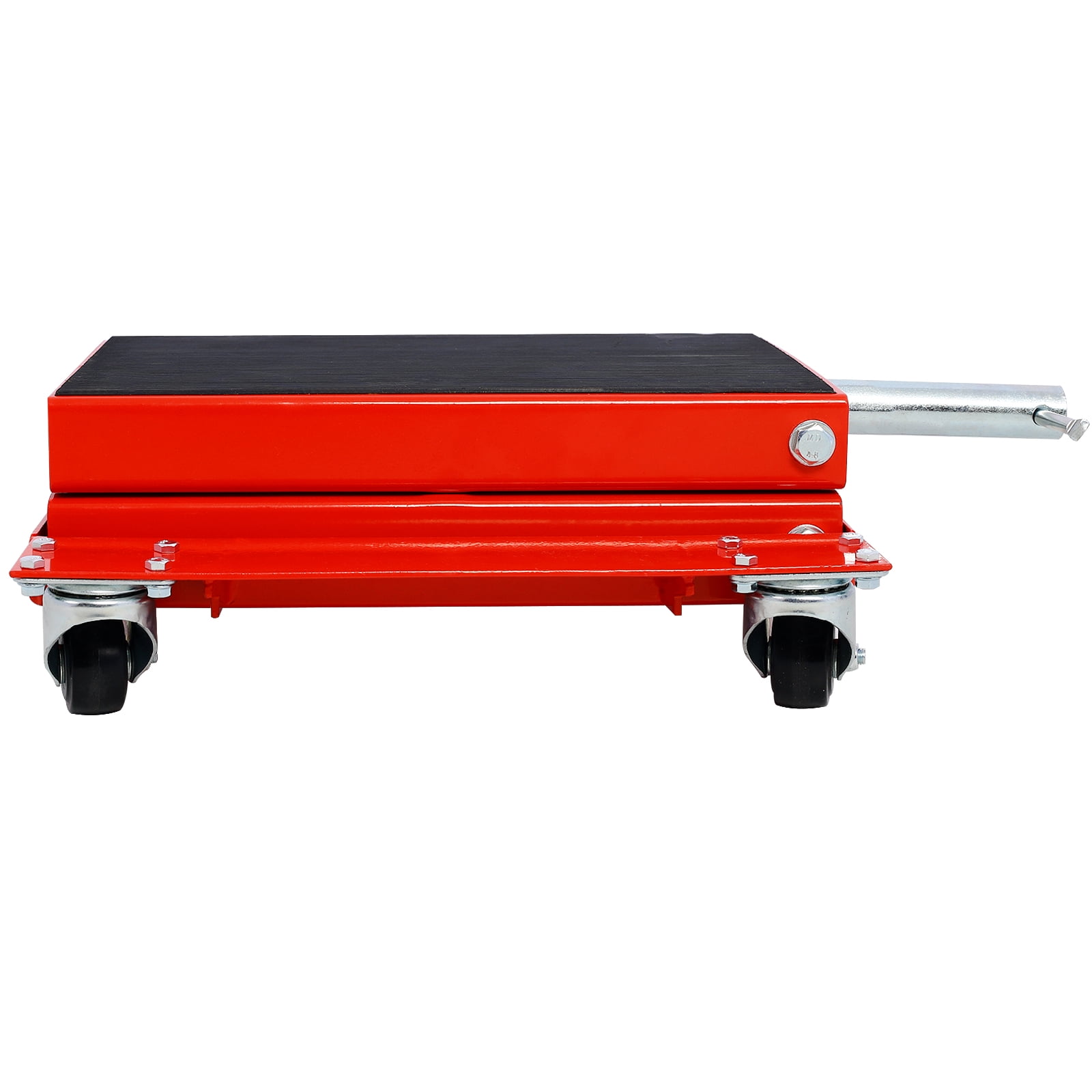 1100lb Reinforced Scissor Lift Jack Portable Bike Rack Steel Casters Motorcycle Stand Wheel Engine Stand - Easy Maneuverability
