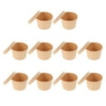 thumbnail image 5 of NUOLUX 10 Sets Ice Cream Containers Cups Khaki Cylindrical Paper For Family Activities Lunch Dinner, 5 of 8