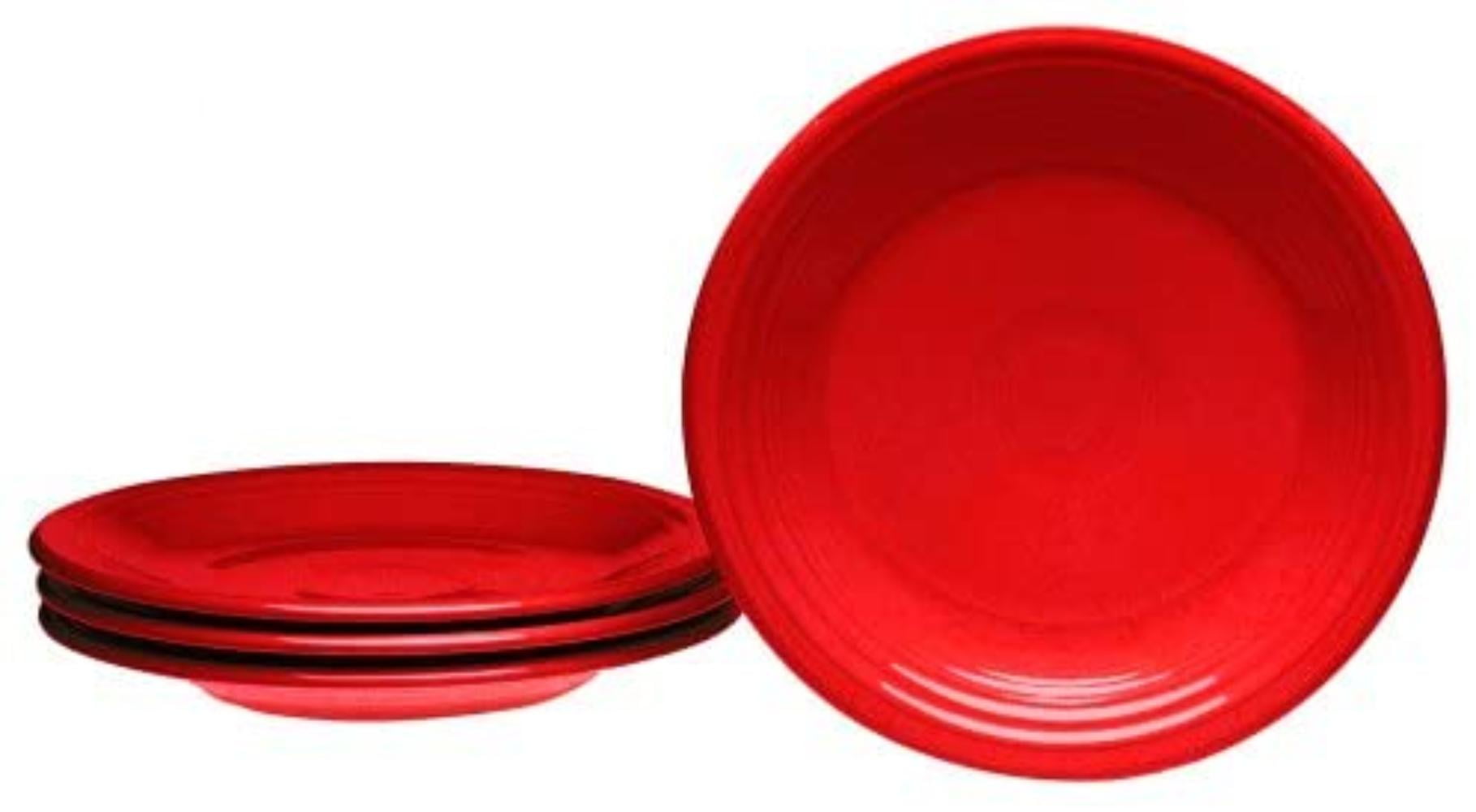 SALAD bistro PLATE scarlet red NEW HOMER LAUGHLIN FIESTA 7 1/4" 