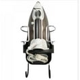 thumbnail image 5 of Ironing Board Holder with Hooks Easily Iron Hanger Storage for Cabinet Bathroom Laundry Room Door Household Black, 5 of 7