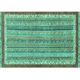 thumbnail image 1 of Ahgly Company Indoor Rectangle Abstract Turquoise Blue Modern Area Rugs, 8' x 12', 1 of 4