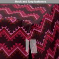 thumbnail image 4 of Aztec Dog Crate Cover, Prehistoric Ornaments Chevron Pattern in Warm Tones Print, Easy to Use Pet Kennel Cover Small Dogs Puppies Kittens, 7 Sizes, Maroon Multicolor, by Ambesonne, 4 of 6