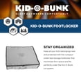 thumbnail image 2 of Disc-O-Bed Kid-O-Bunk Footlocker, Under Bed Organizer, Compact Design, Grey, 2 of 10
