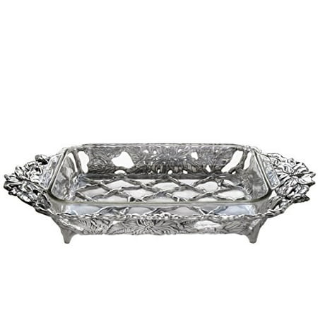 arthur court magnolia casserole with 3-quart pyrex dish